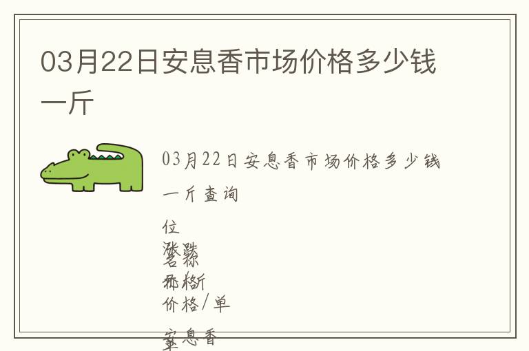 03月22日安息香市場價格多少錢一斤