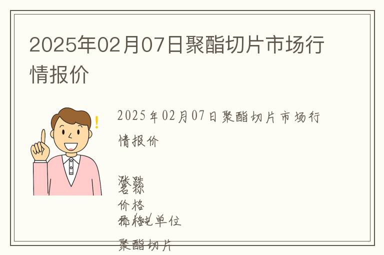 2025年02月07日聚酯切片市場行情報價