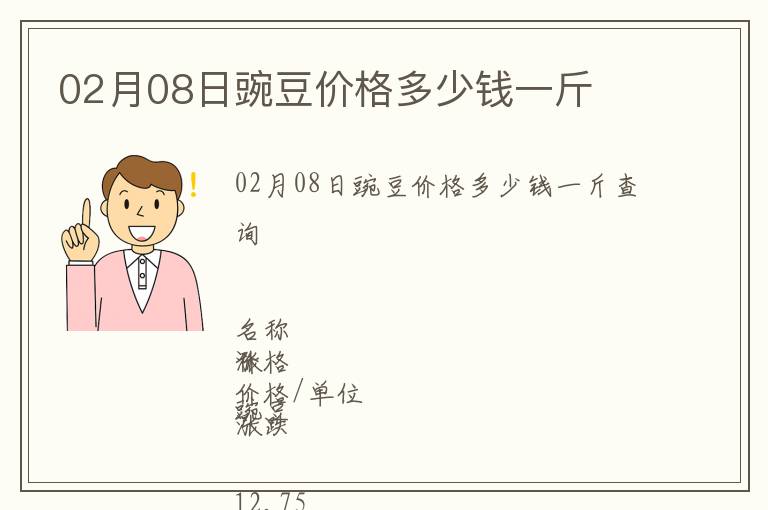 02月08日豌豆價格多少錢一斤