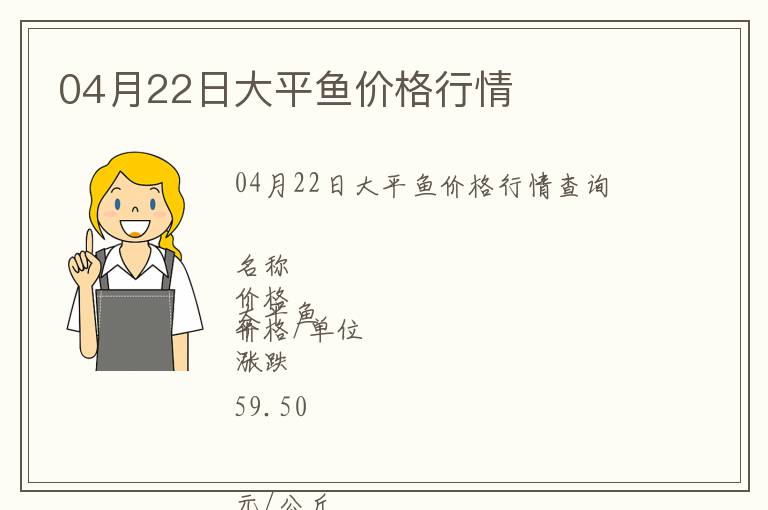 04月22日大平魚價格行情