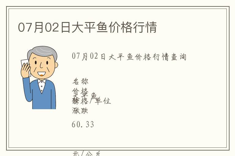07月02日大平魚價格行情