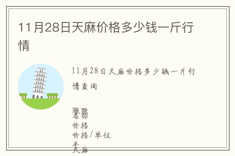 11月28日天麻價格多少錢一斤行情