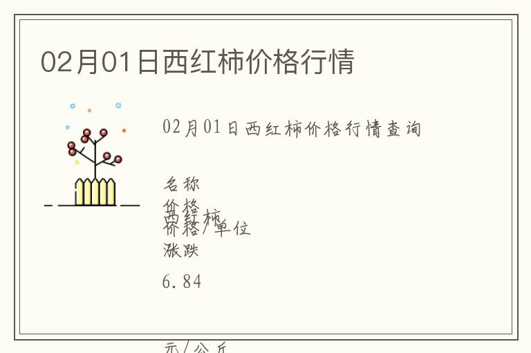 02月01日西紅柿價格行情